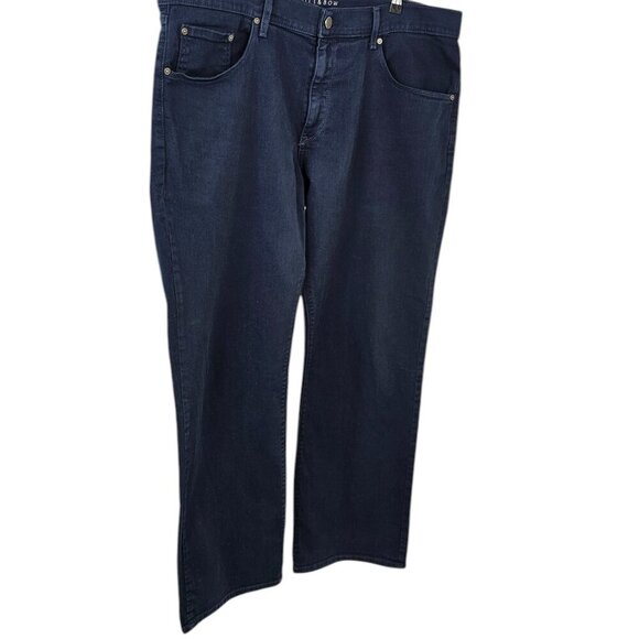 Mott & Bow Mens Straight Mercer Jeans, Blue, Cotton Stretch, Size 38 x 30 - Picture 9 of 10